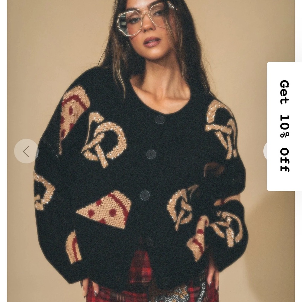 New York is My Boyfriend Boxy Button Up Cardigan